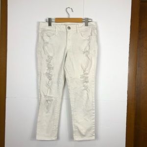 American Eagle Super Stretch Distressed Crop Jegging Sz 6